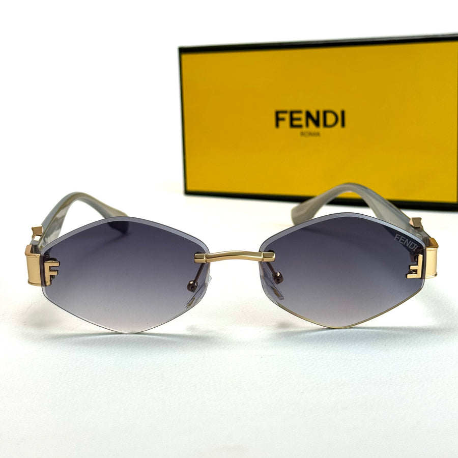 Fendi Crystal Edge – Gold Grey Violet