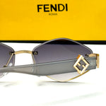 Fendi Crystal Edge – Gold Grey Violet