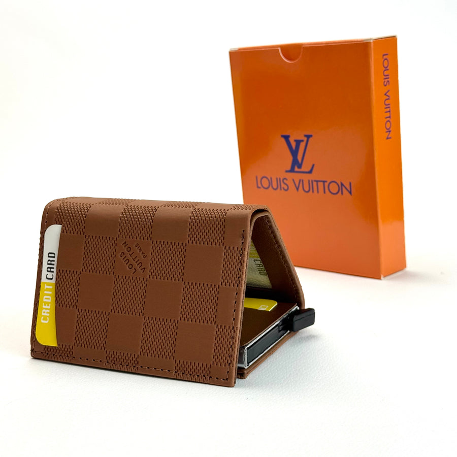 Louis Vuitton Vertical Wallet – Brown