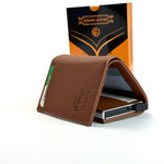 Lacoste Leather Card Holder – Brown