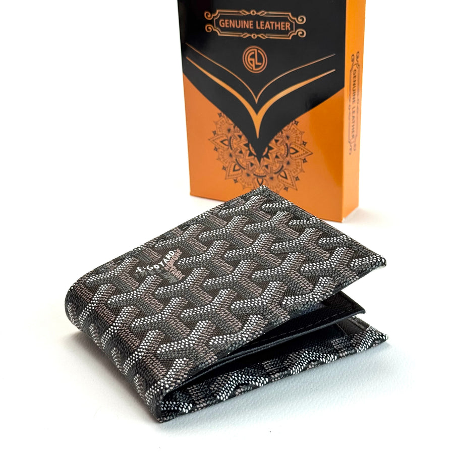 Goyard Signature Bifold Wallet – Black Grey