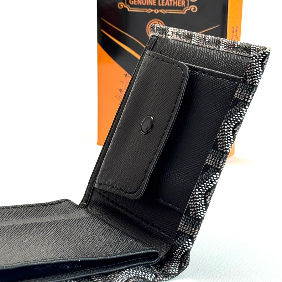 Goyard Signature Bifold Wallet – Black Grey