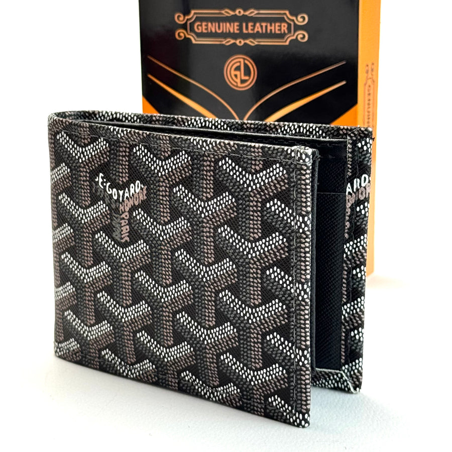 Goyard Signature Bifold Wallet – Black Grey