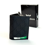 Gucci GG Monogram Vertical Wallet – Black