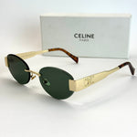 Celine Oval Edge – Gold Green