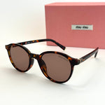Miu Miu Classic Round – Tortoise Brown