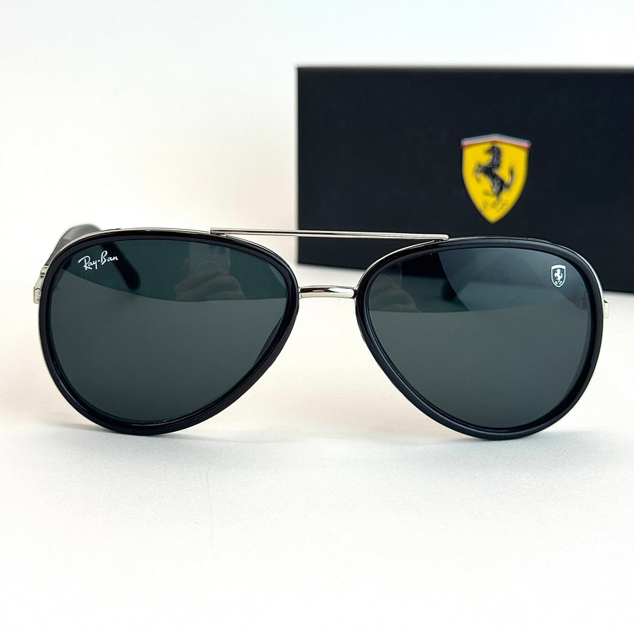 Ray-Ban Ferrari Aviator - Silver Black