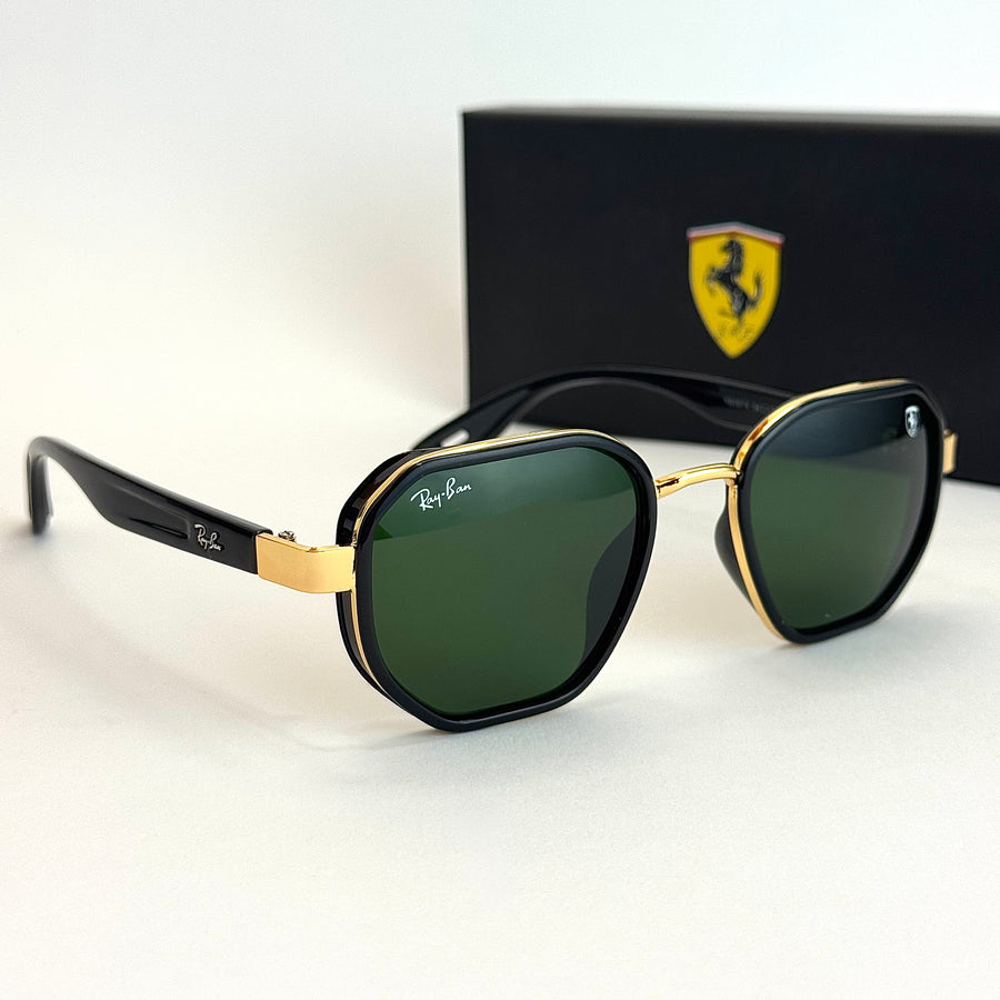 Ray-Ban Ferrari RB-3648 – Black Gold Green