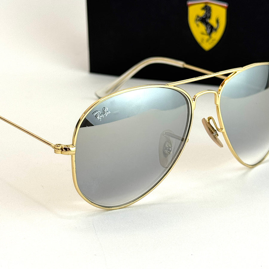Ray-Ban Aviator RB-3025 – Gold Silver