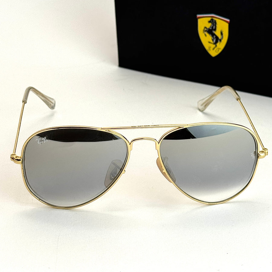Ray-Ban Aviator RB-3025 – Gold Silver