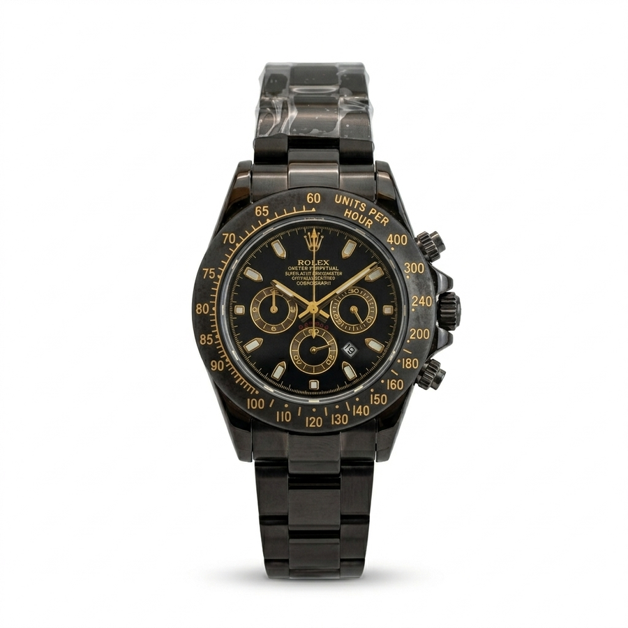 Rolex Daytona RD-4412 – Black Gold Chrono (For Her)