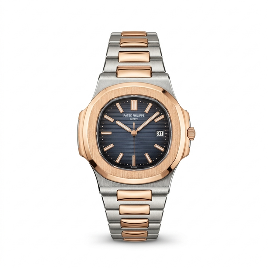 Patek Philippe Nautilus – Rose Gold Steel Blue (For Him)