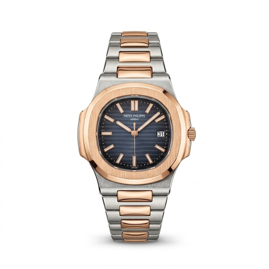 Patek Philippe Nautilus – Rose Gold Steel Blue (For Him)