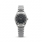 Rolex Datejust RD-3360 – Silver Black Diamond (For Her)