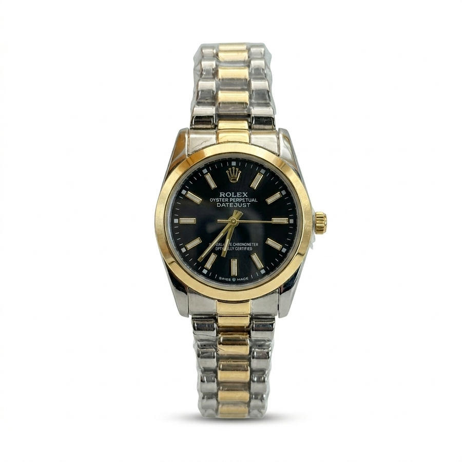 Rolex Datejust – Two Tone Black Gold (For Her)