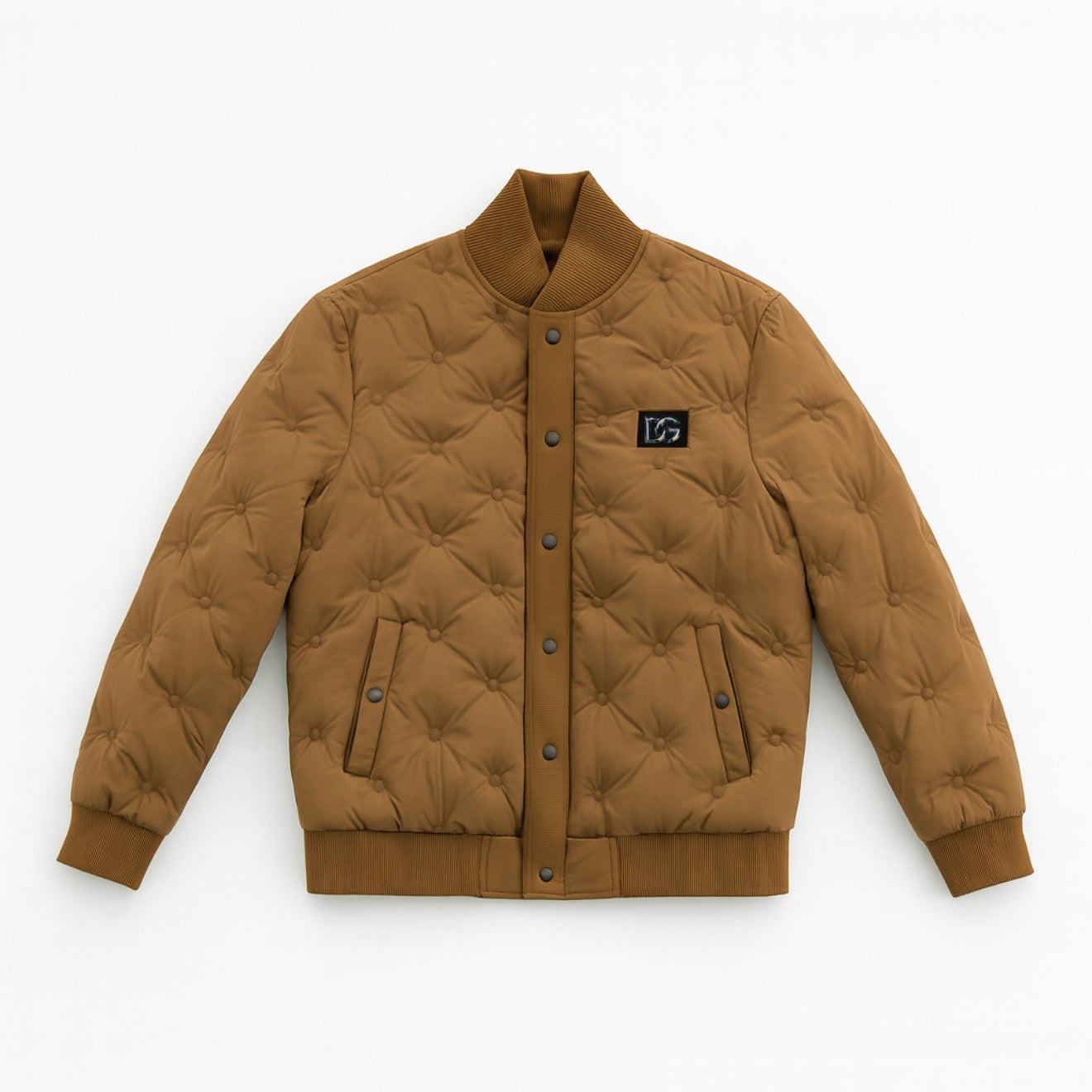 Dolce & Gabbana Quilted Bomber – Brown