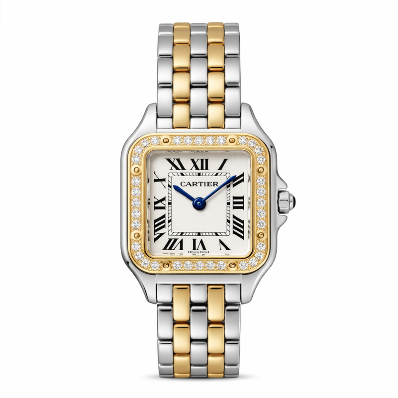 Panthère de Cartier – Silver Gold Diamond White