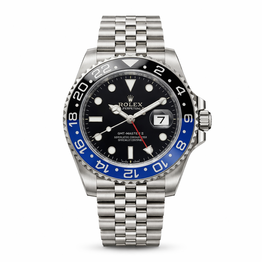 Rolex GMT-Master II Jubilee – Batman ( Silver Black Blue)