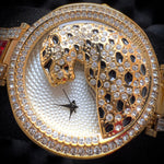 Miss Fox Leopard Crystal Watch- Gold Red (For Her)