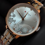 Curren Blanche Floral Watch - Rose Gold (for her)