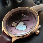 Curren Heart Dial Blanche - Rose Gold (For Her)