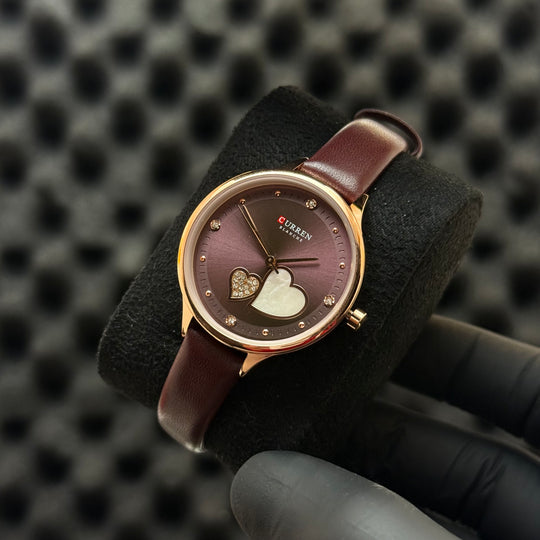 Curren Heart Dial Blanche - Rose Gold (For Her)