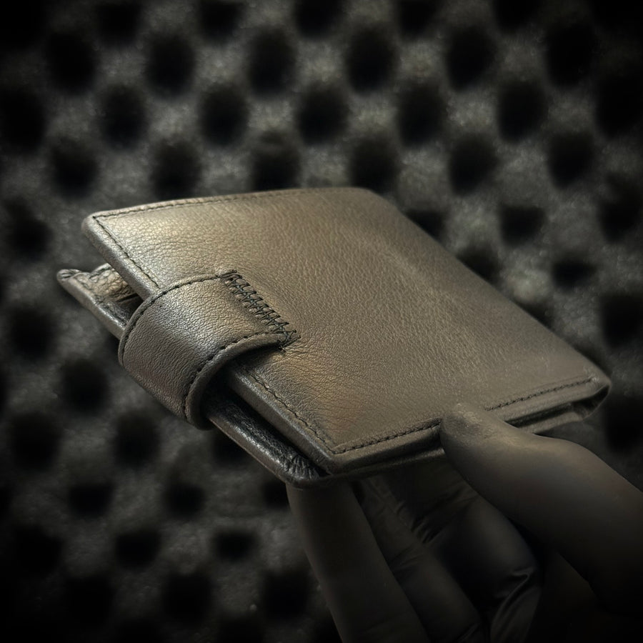 EA Leather Wallet - Black