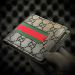 GG Stripe Wallet - Black