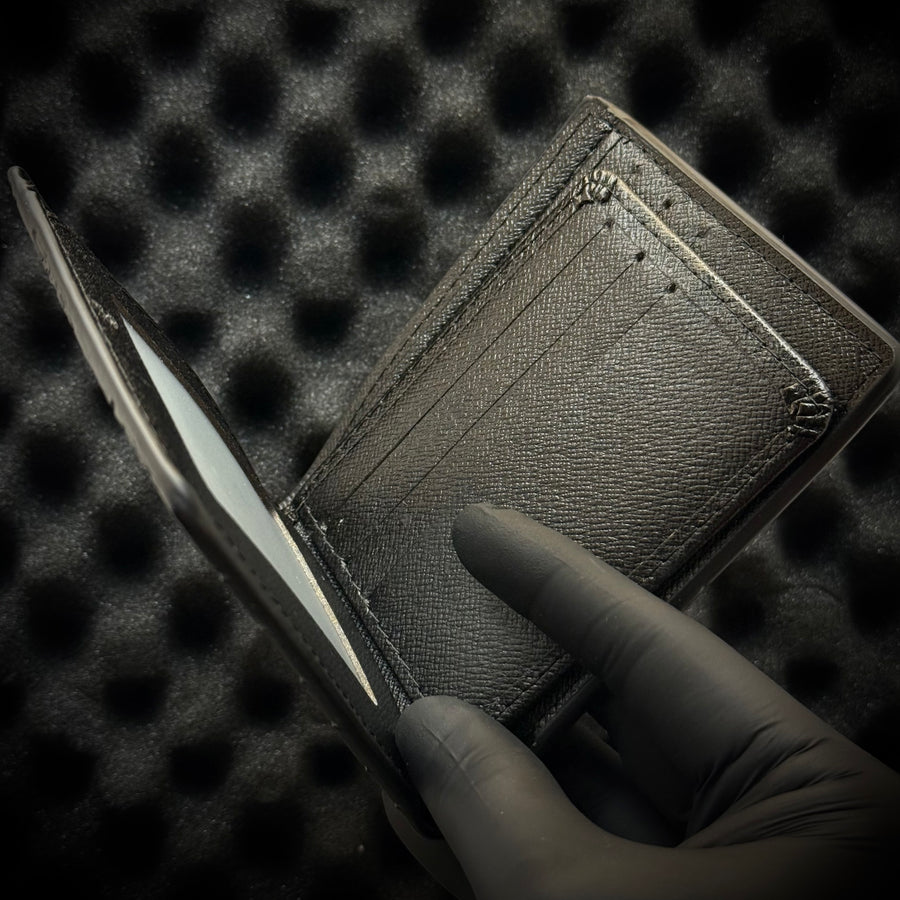 GG Stripe Wallet - Black