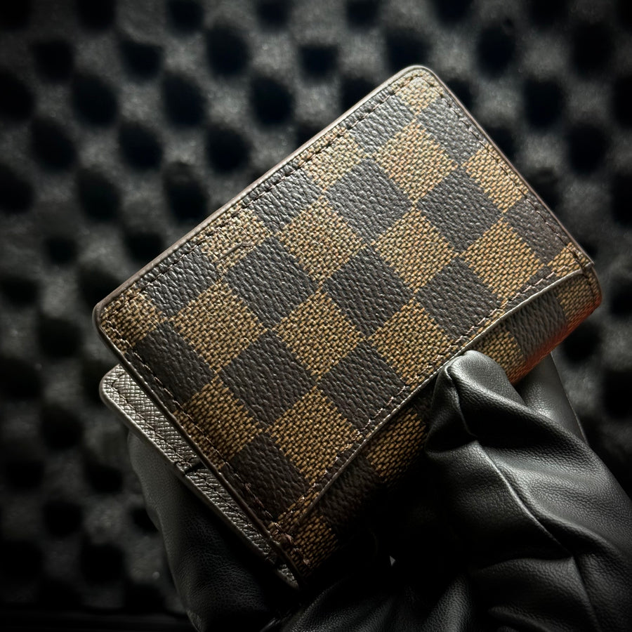 Louis Vuitton Damier Vertical Wallet – Brown