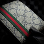 GG Stripe Wallet - Grey