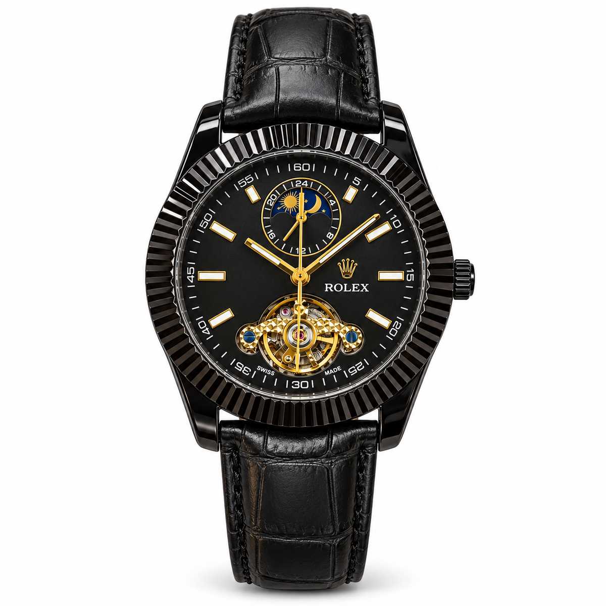 Rolex Tourbillon Moonphase – Black Gold