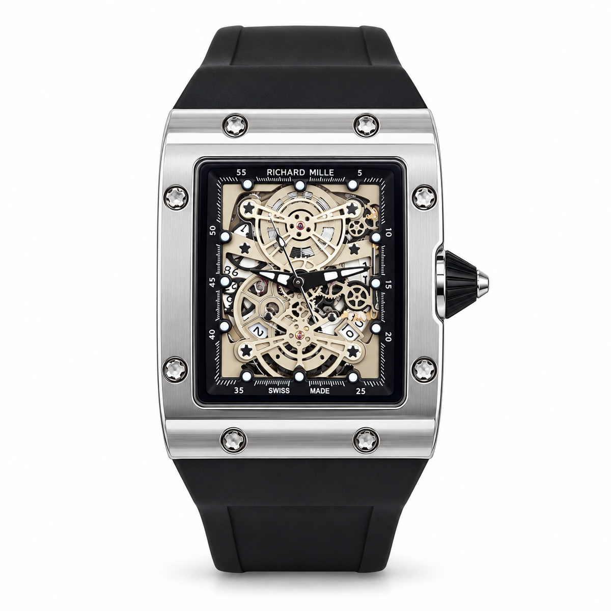 Richard Mille RM 016 Skeleton Style – Silver Black