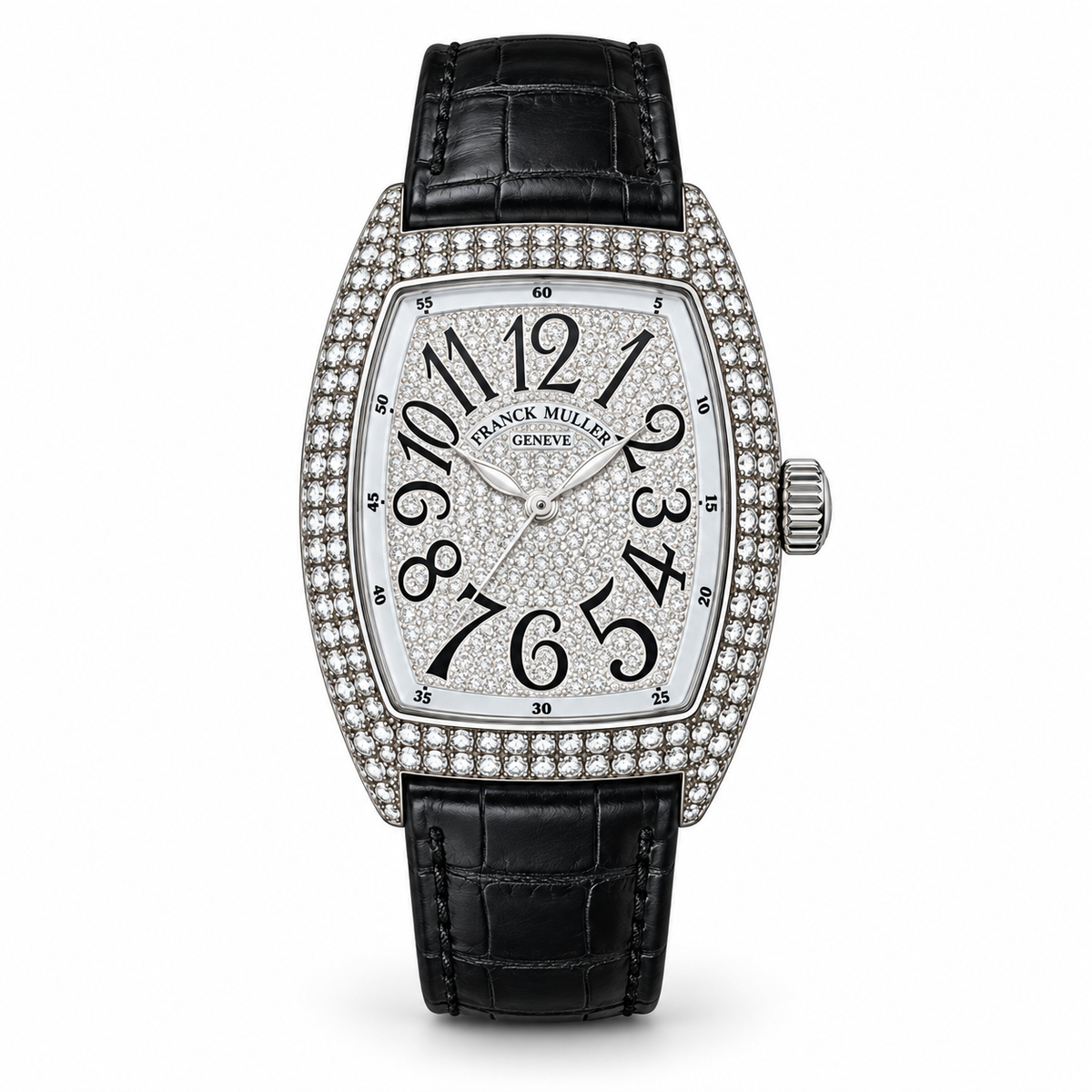 Franck Muller Vanguard Diamond Style – Silver Black