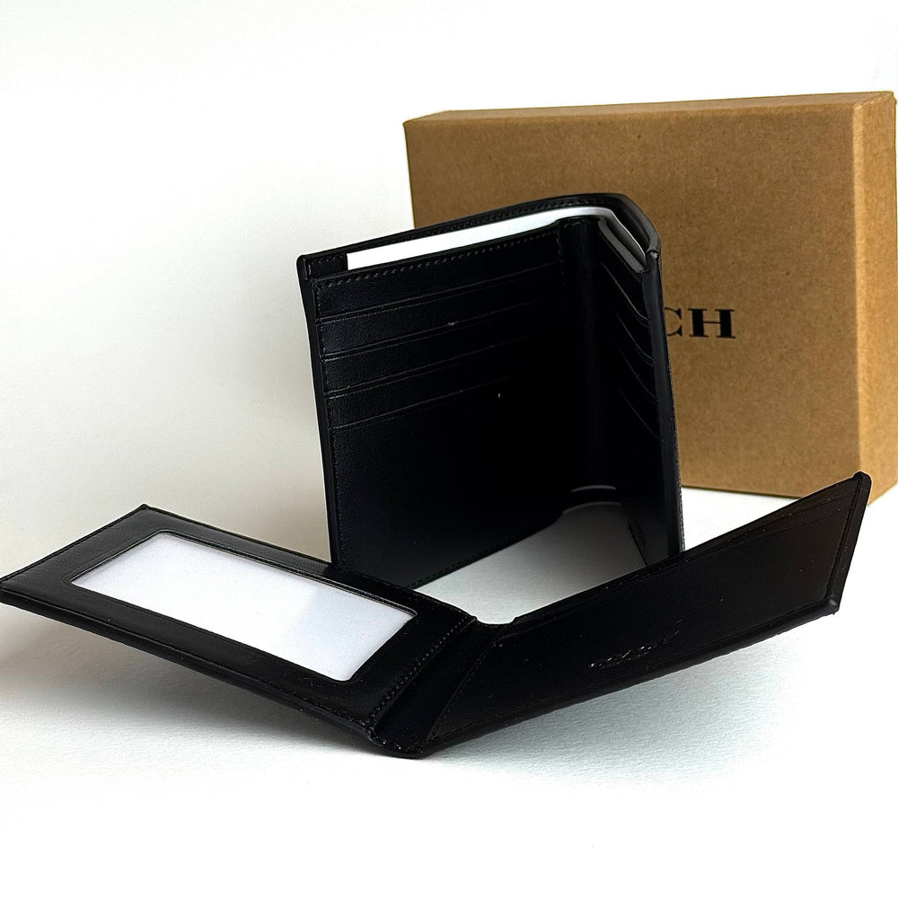 Coach Wolf Wallet - Black (2-in-1 Wallet)